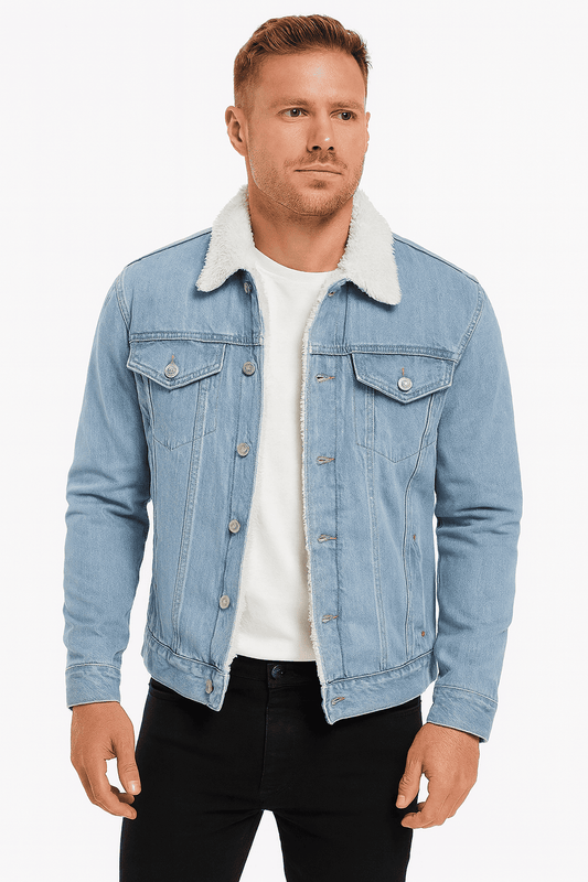 Braxler Sherpa-Lined Denim Jacket