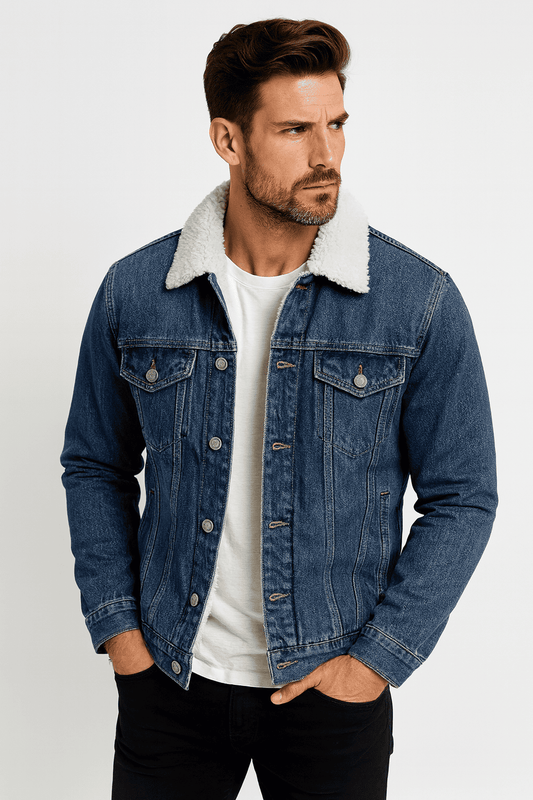 Braxler Sherpa-Lined Denim Jacket