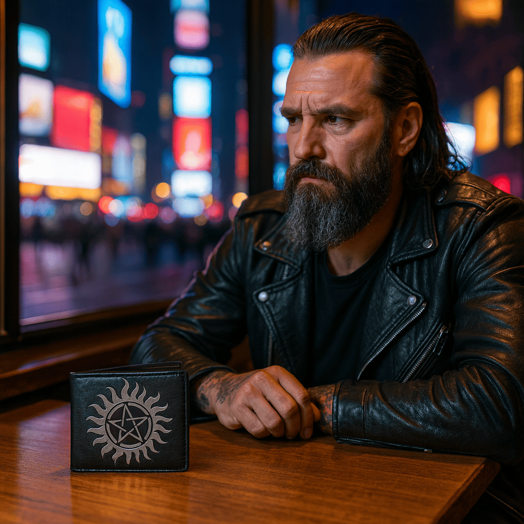 Arcane Sun Sigil Leather Bifold wallet
