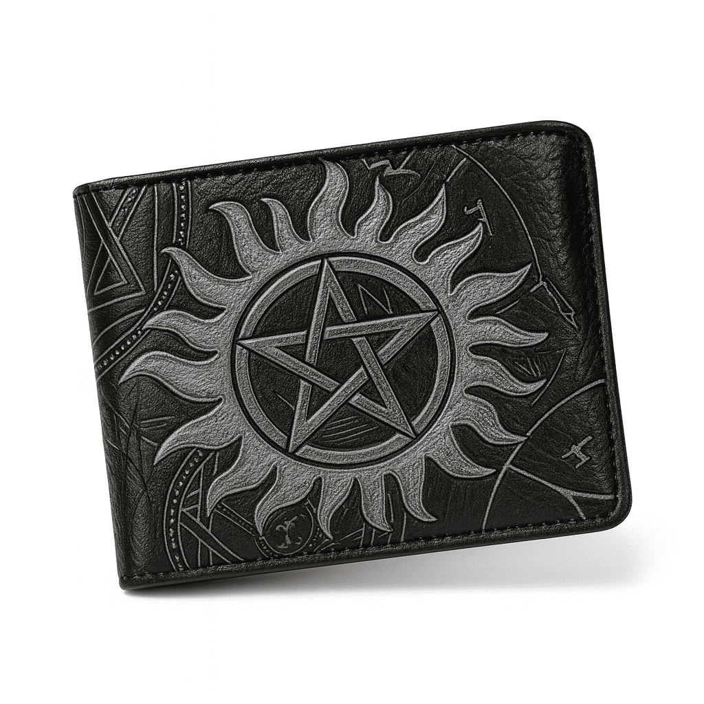 Arcane Sun Sigil Leather Bifold wallet