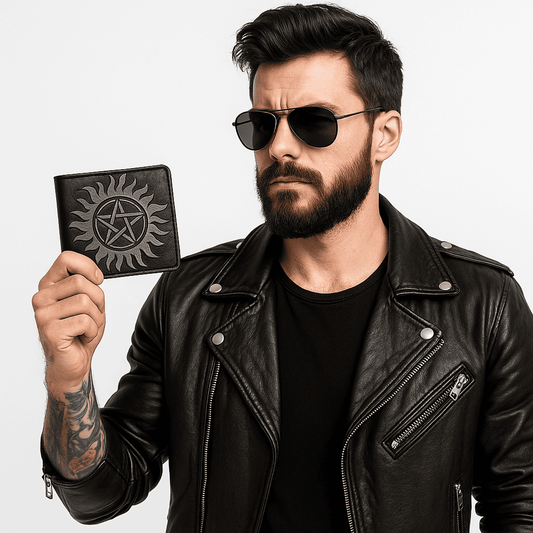 Arcane Sun Sigil Leather Bifold wallet